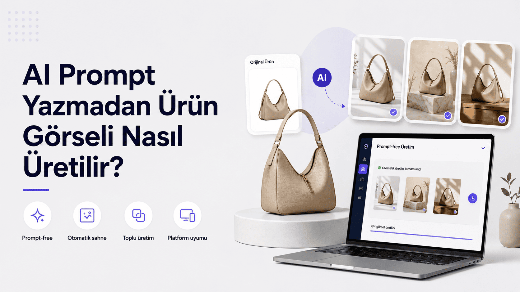 AI Prompt Yazmadan Ürün Görseli Nasıl Üretilir?